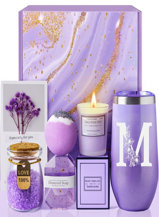 MADDIFY Christmas Gifts for Women Best Friend - Relaxing Lavender Spa Gift Basket, Gifts for Women Who Have Everything, Birthday, Valentine's Day, Galentines Day Gifts, Mothers Day Gifts for Mom Grandma(M) - Image 1